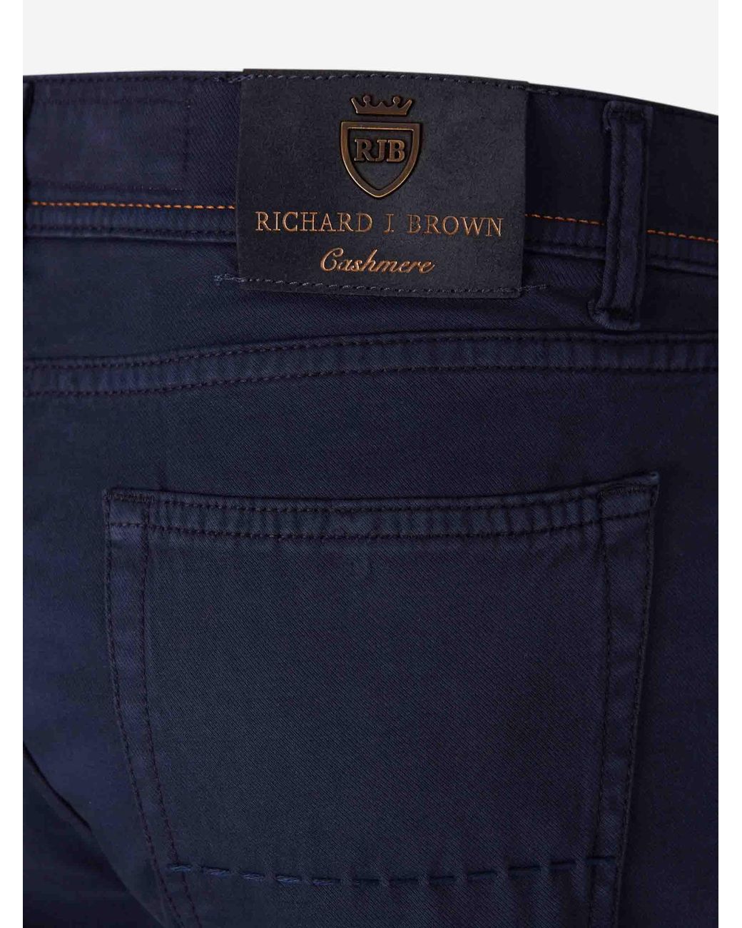 richard j. brown Blue Milano Straight Leg Trousers for men
