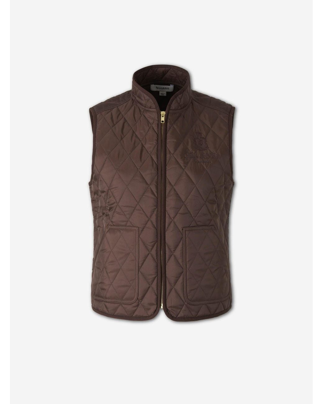 Sporty & Rich Brown Thin Padded Vest