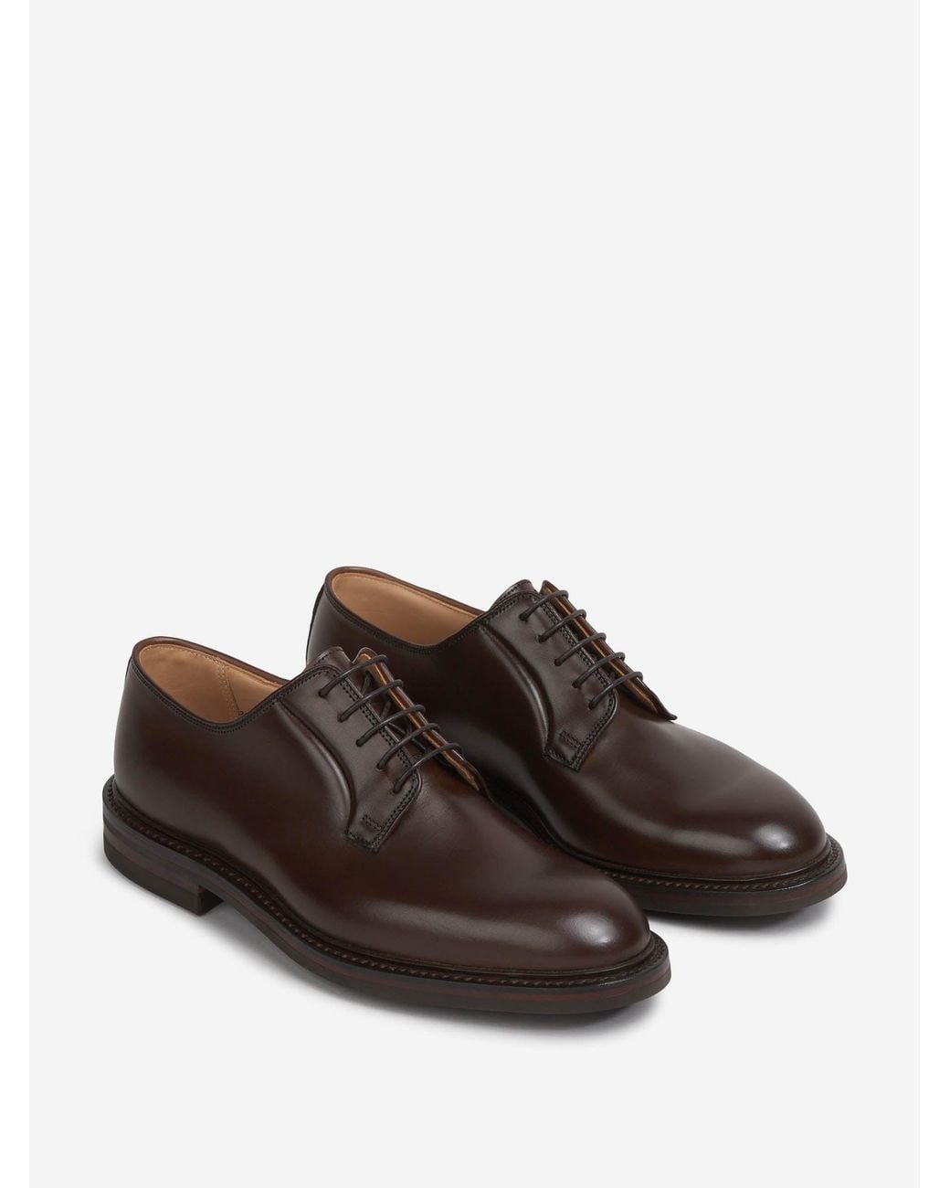 Crockett and Jones Brown Lanark 3 Shoes for men