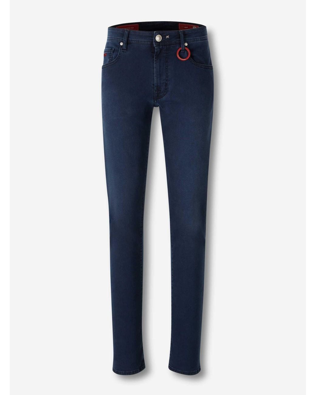 Tramarossa Blue Straight Cotton Jeans for men