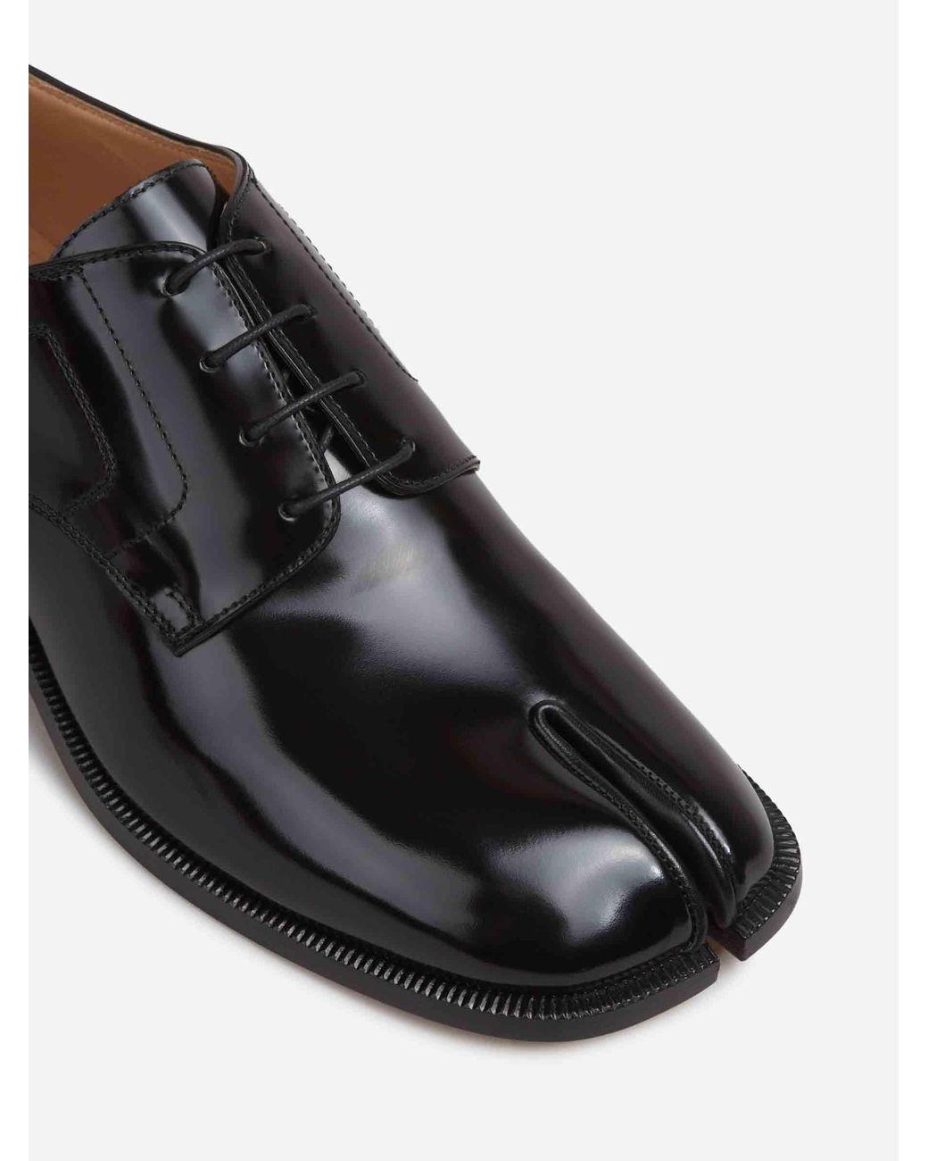 Maison Margiela Black Tabi Lace-up Shoes for men