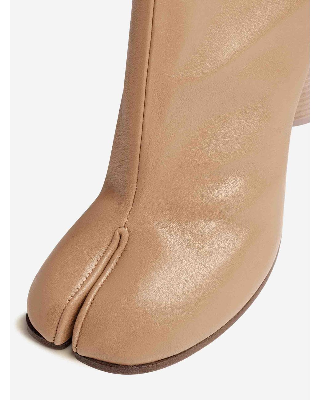Maison Margiela Natural Tabi Leather Boots