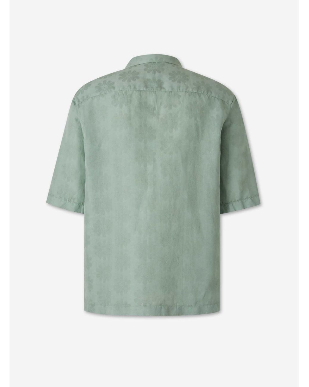 Vincenzo Di Ruggiero Green Linen Casual Shirt for men
