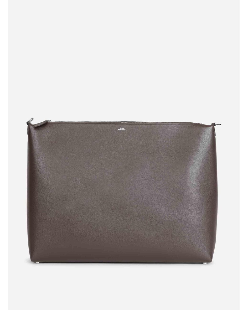 Totême Gray Bevel Leather Bag