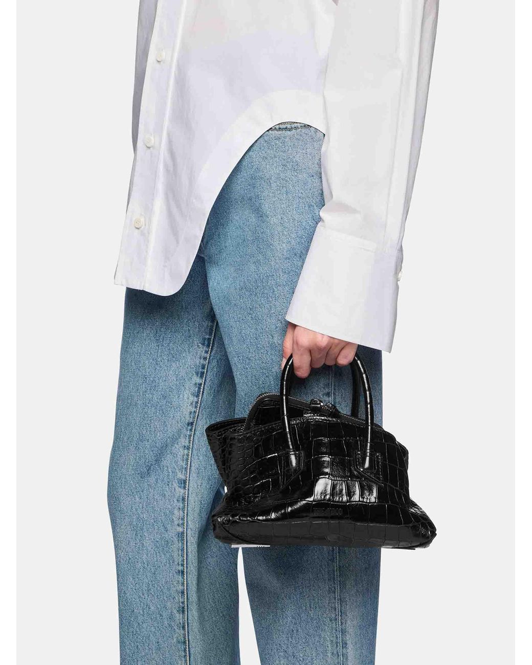 The Attico Black La Passeggiata Mini Bag