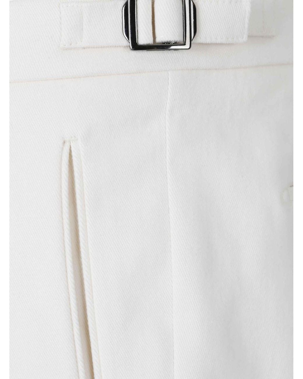Santa Eulalia White Regular Fit Trousers for men
