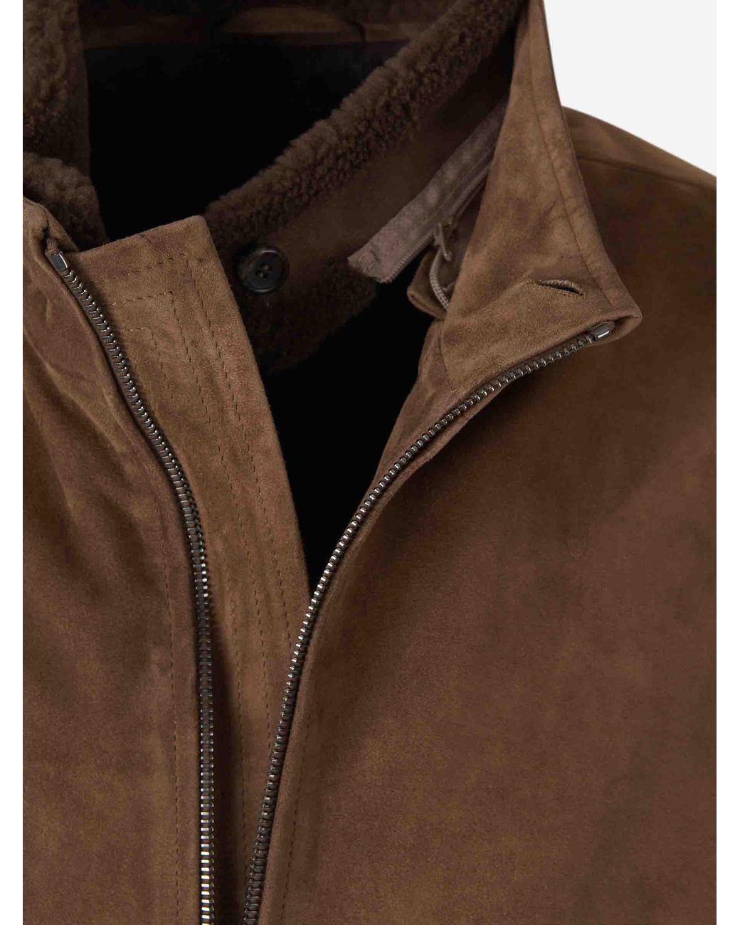 Santa Eulalia Brown Casual Leather Jacket for men