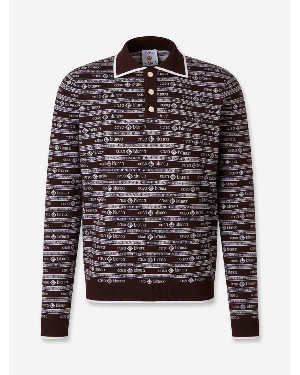 Casablanca Gray Logo Print Jersey for men