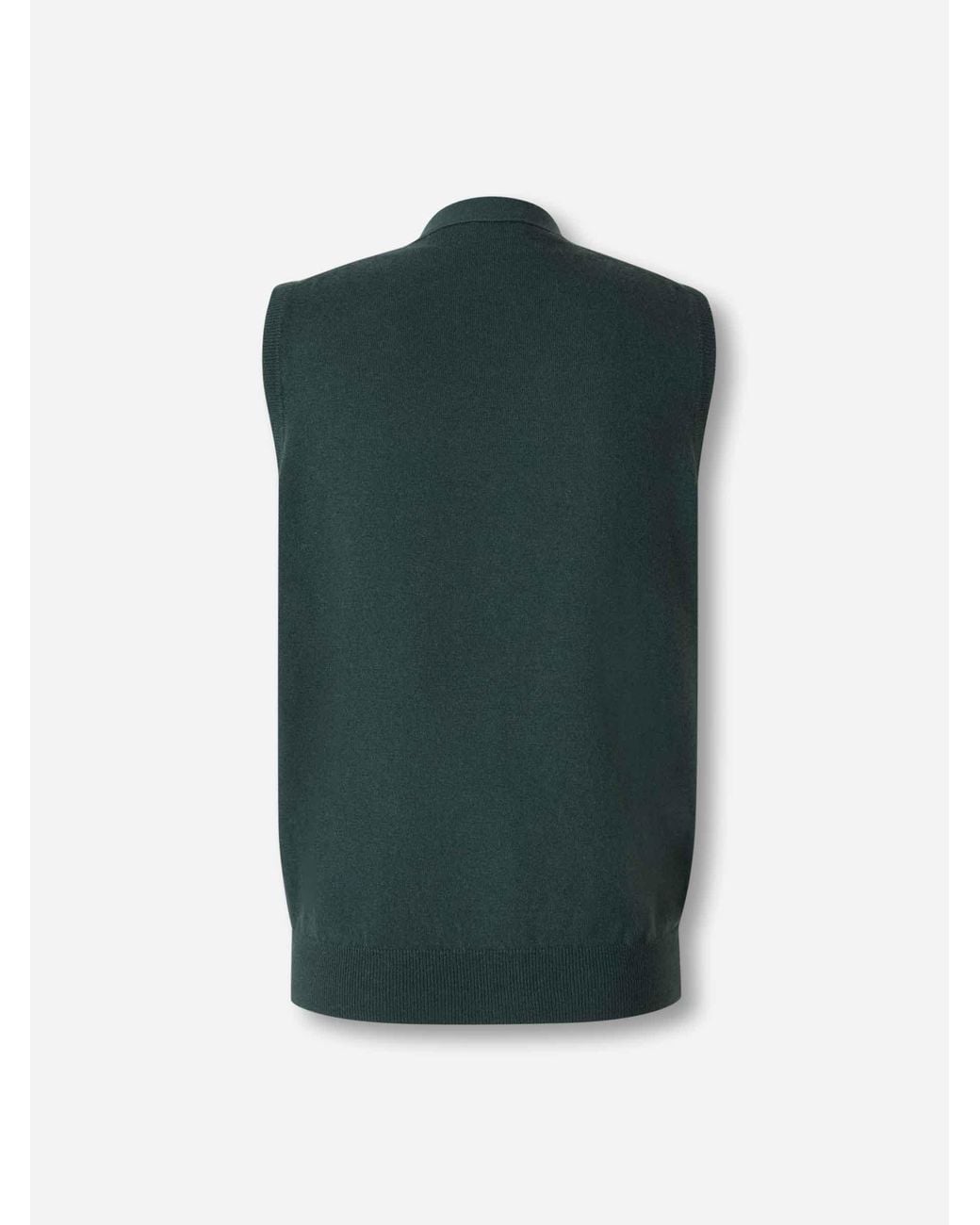 Santa Eulalia Green Wool Knit Vest for men