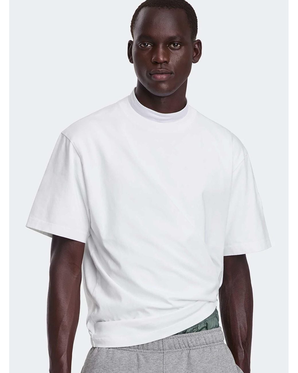 Canada Goose White Plain Cotton T-Shirt for men