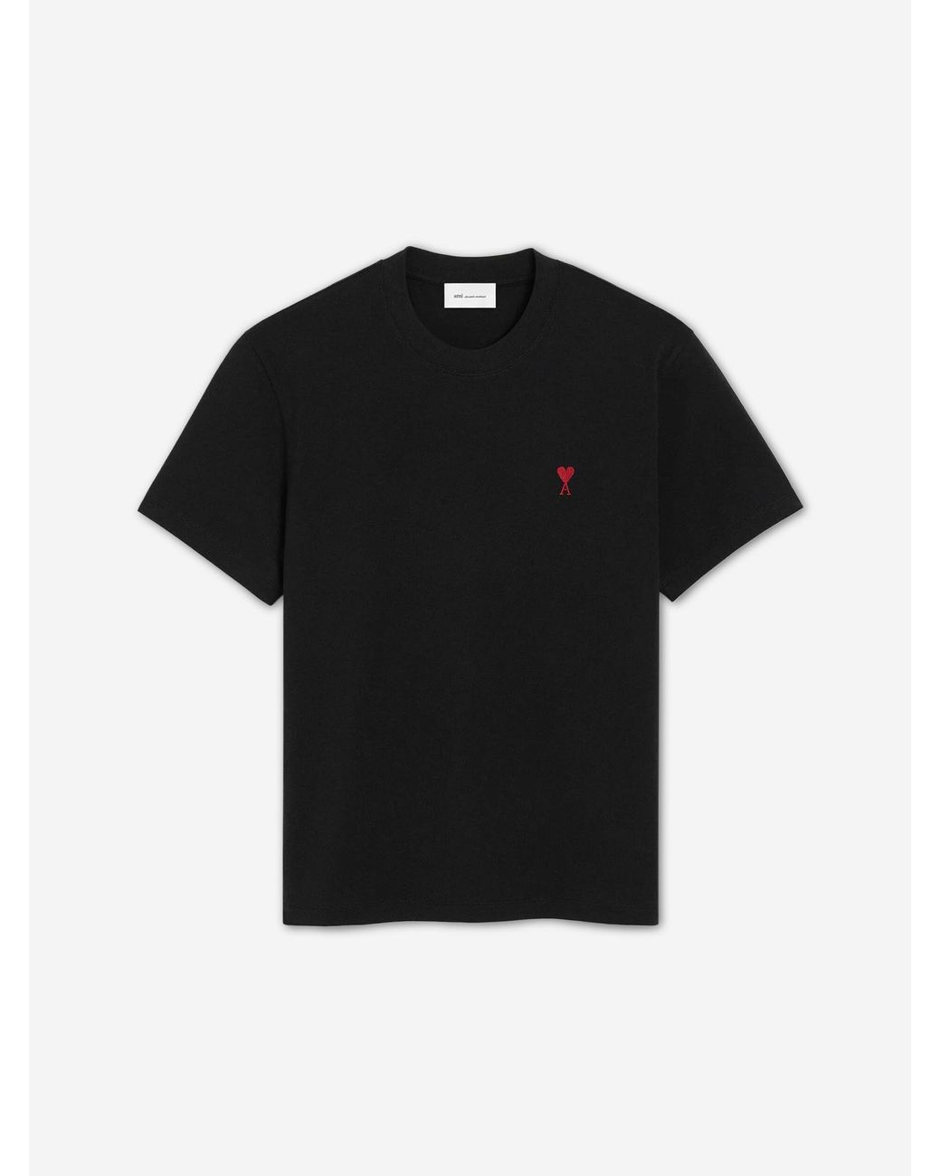 AMI Black Short Sleeve T-Shirt
