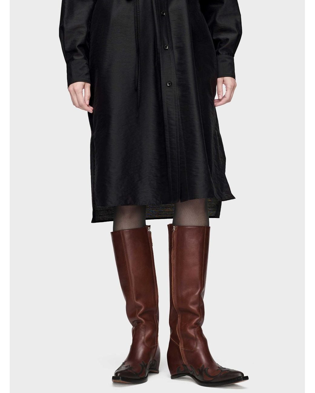 Maison Margiela Brown Western High Boots