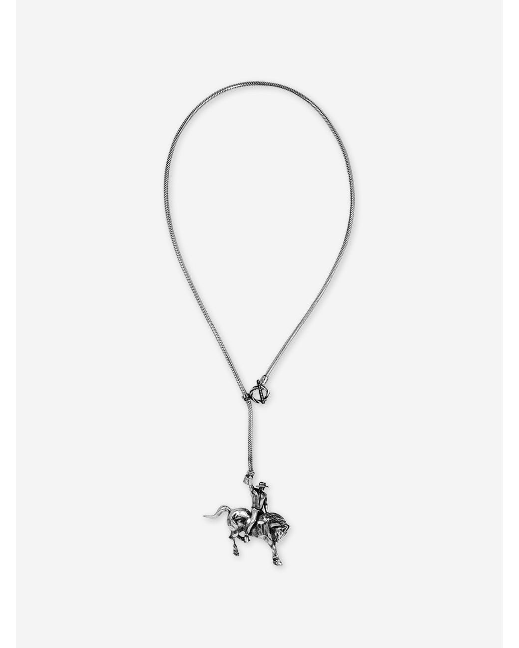 Twojeys White Bow Necklace for men