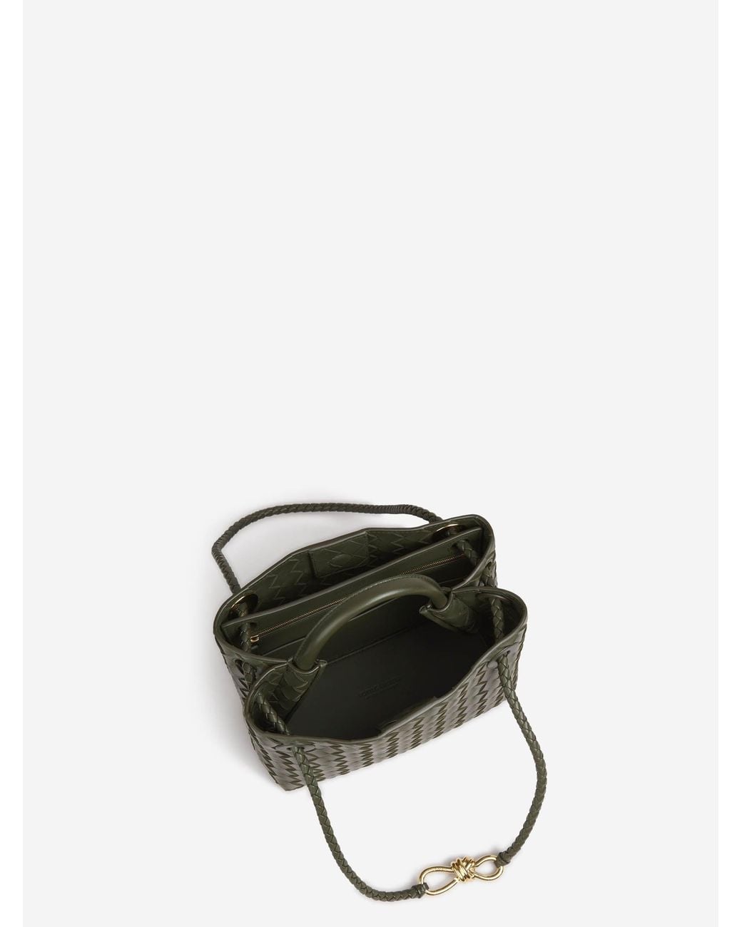 Bottega Veneta Green Small Andiamo Bag