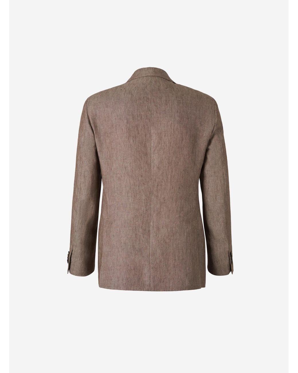 Santa Eulalia Brown Linen Suit for men