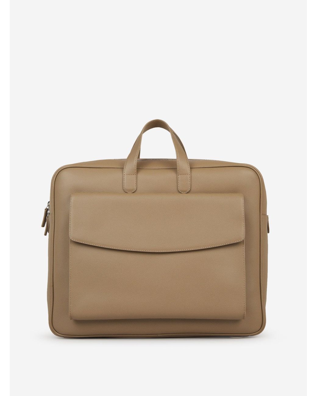 Santa Eulalia Natural Granulated Leather Backpack for men