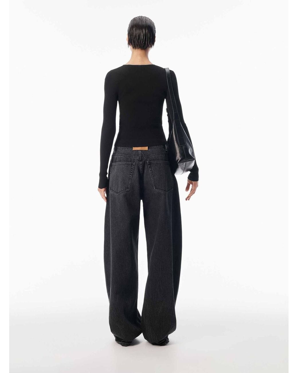 Alexander Wang Blue Ribbed Knit Cardigan