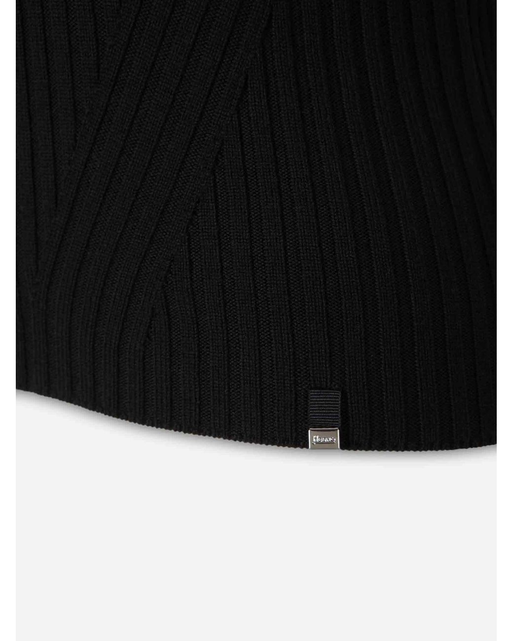Herno Black Short Sleeve Sweater