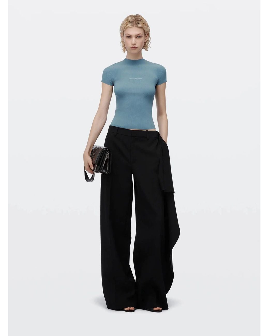 Alexander Wang Blue Short Sleeve T-Shirt
