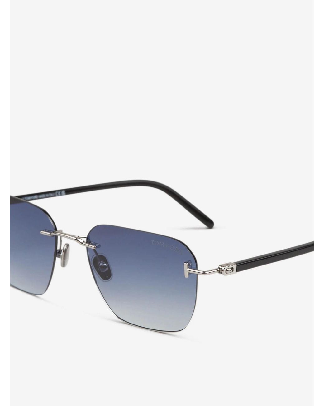 Tom Ford Blue Rectangular Sunglasses for men