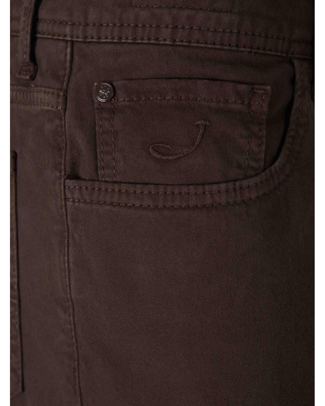 Jacob Cohen Brown Bard Straight Jeans for men