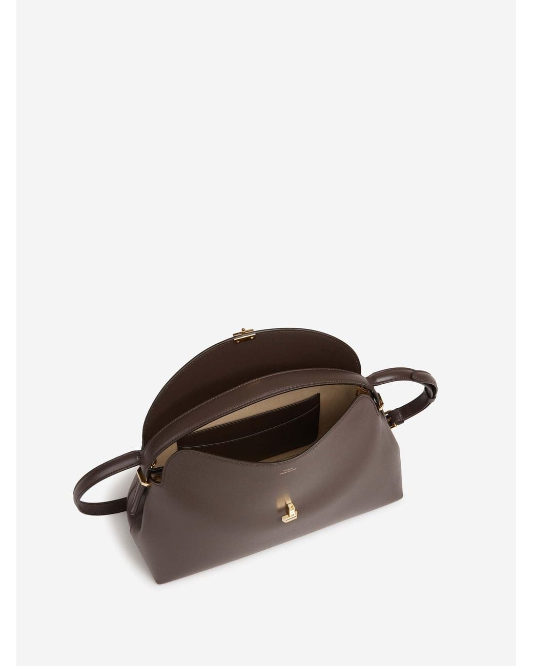 Totême Brown T-Lock Medium Tasche