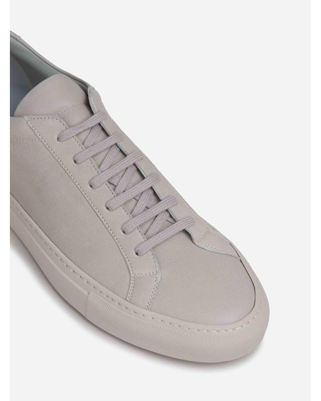 Common Projects White Low-Top Leather Sneakers