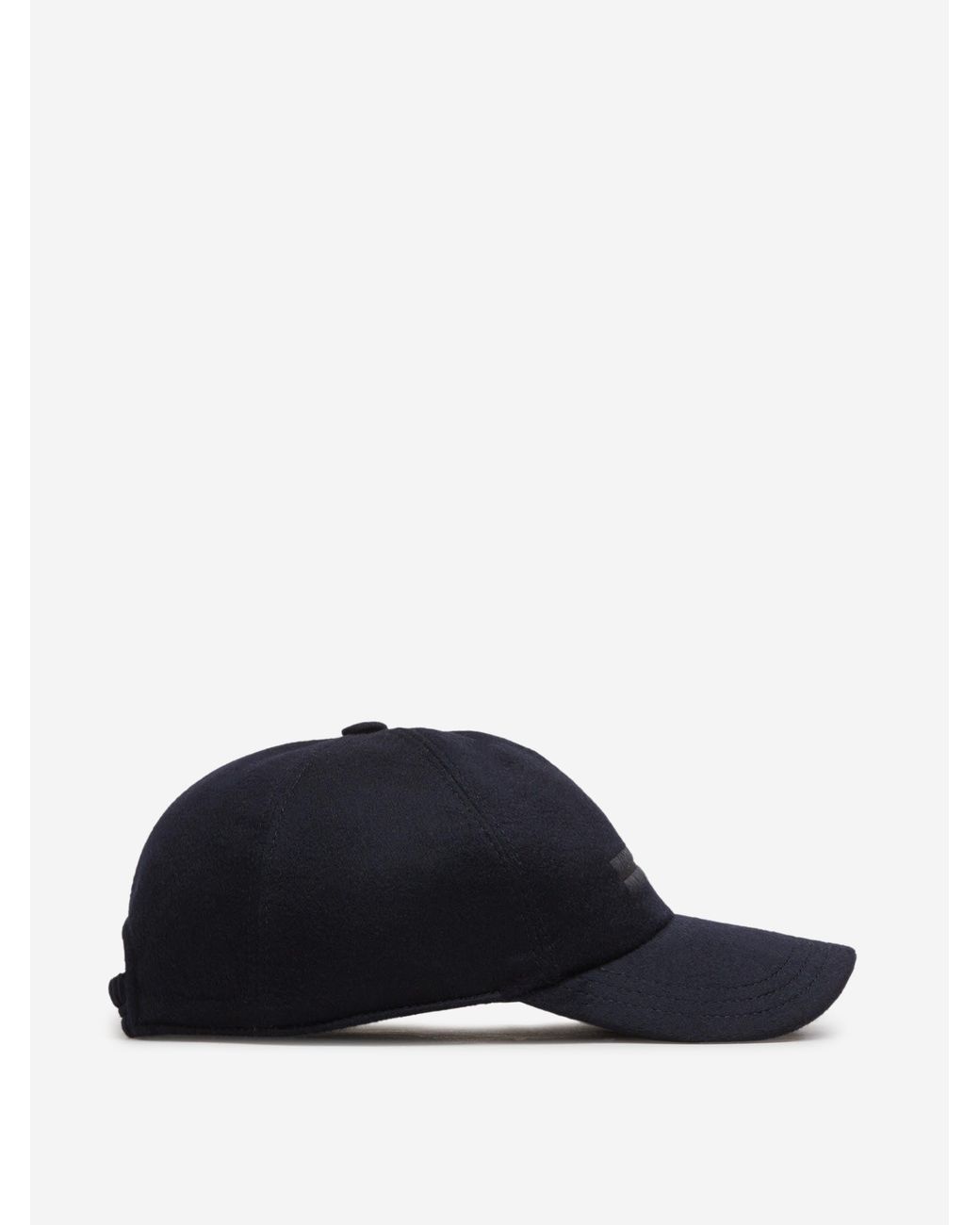 Zegna Blue Cashmere Baseball Cap for men