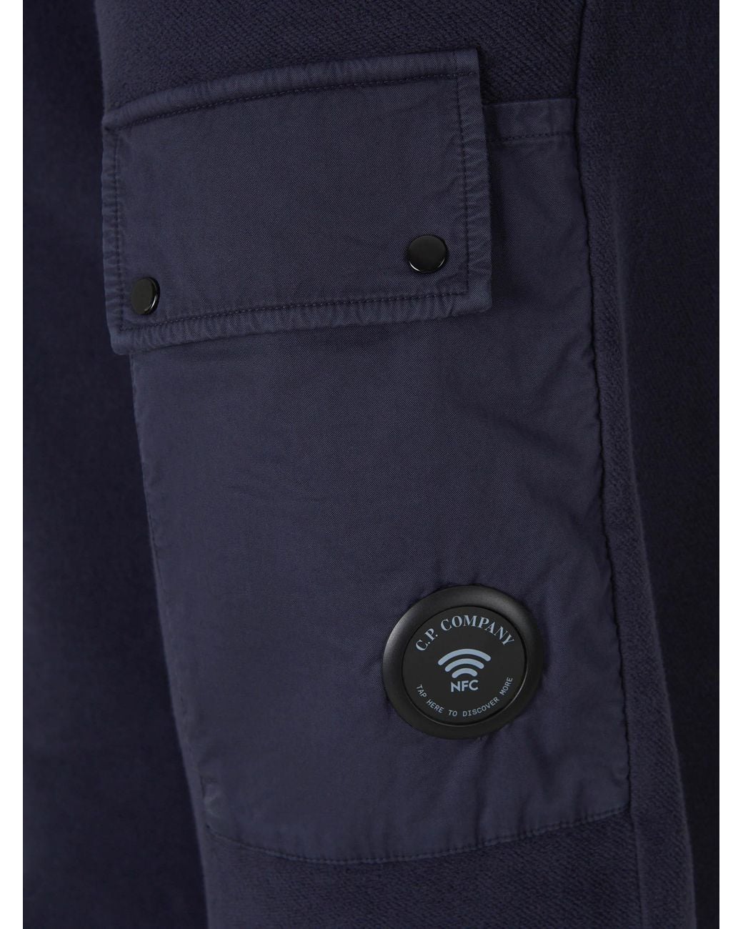 C P Company Blue Cotton Joggers for men
