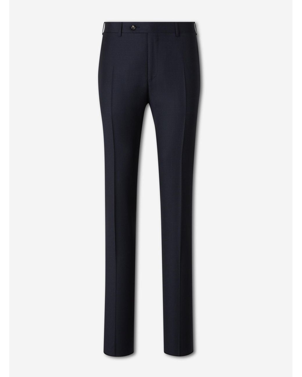 Canali Blue Straight Wool Suit for men