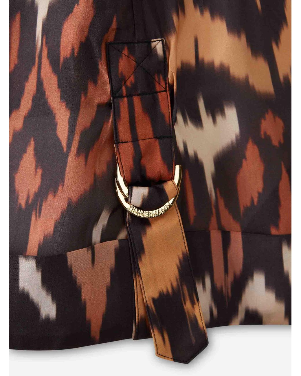 Zimmermann White Wide Leg Printed Shorts