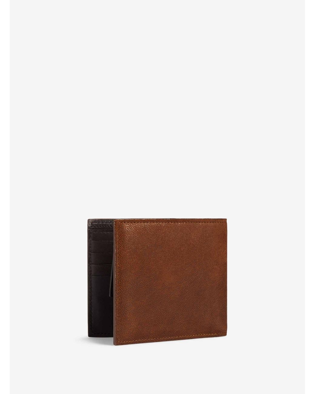 Balenciaga Brown Leather Logo Wallet for men