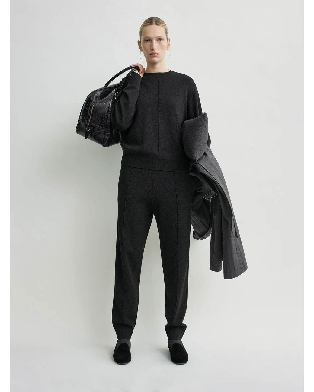 Totême Black Knit Pants