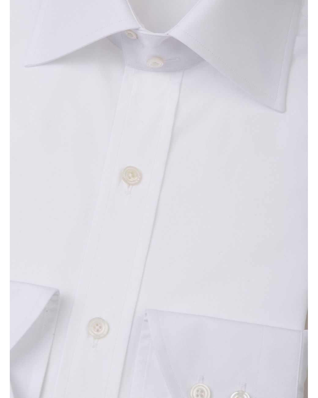 Tom Ford White Plain Cotton Shirt for men