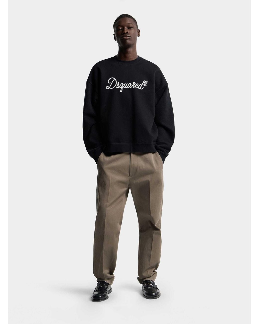 DSquared² Black D2 Signature Sweatshirt for men