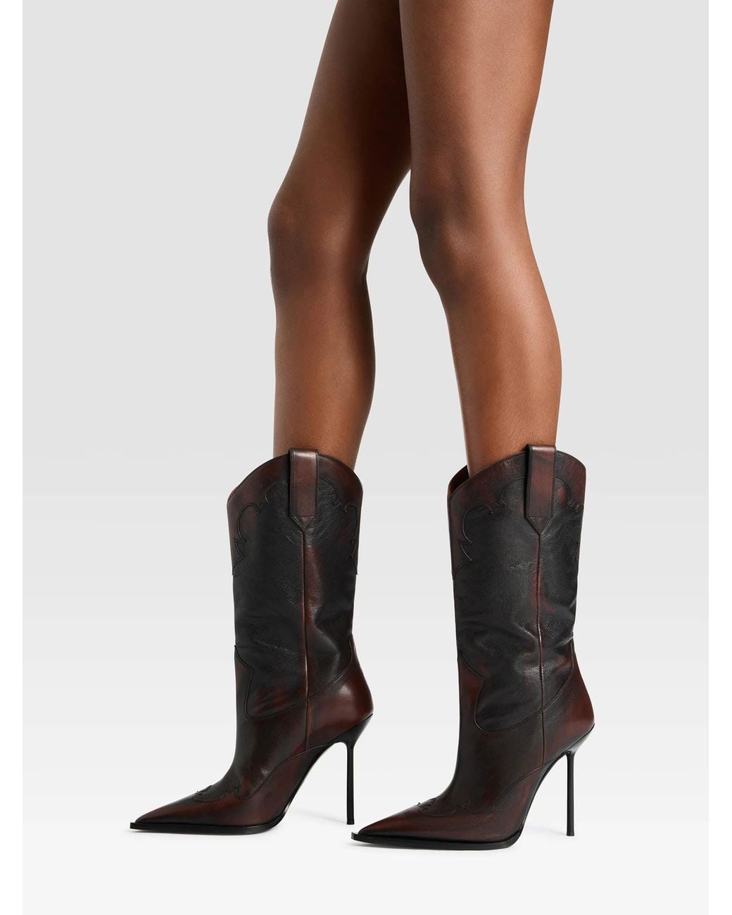 Paris Texas Brown Lidia Western Boot