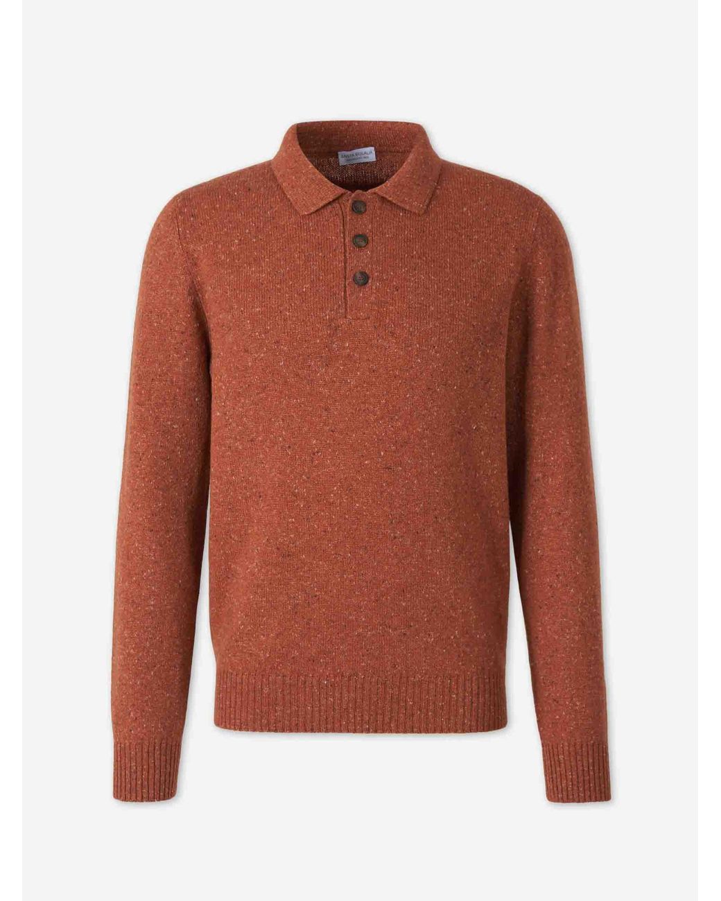 Santa Eulalia Brown Polo Neck Sweater for men