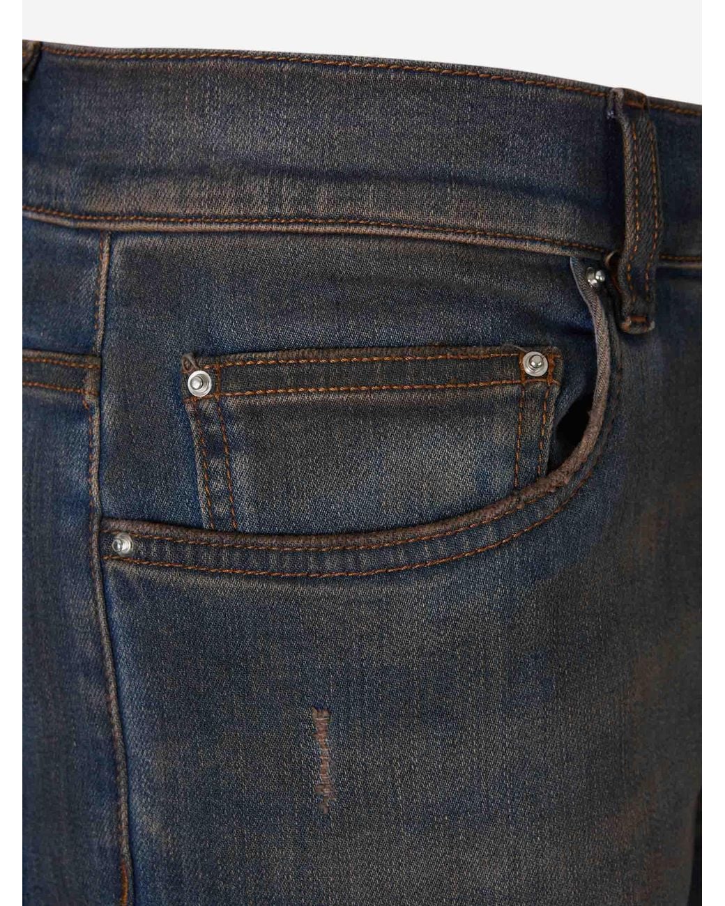 Amiri Blue Jeans Ultrasuede Mx1 for men
