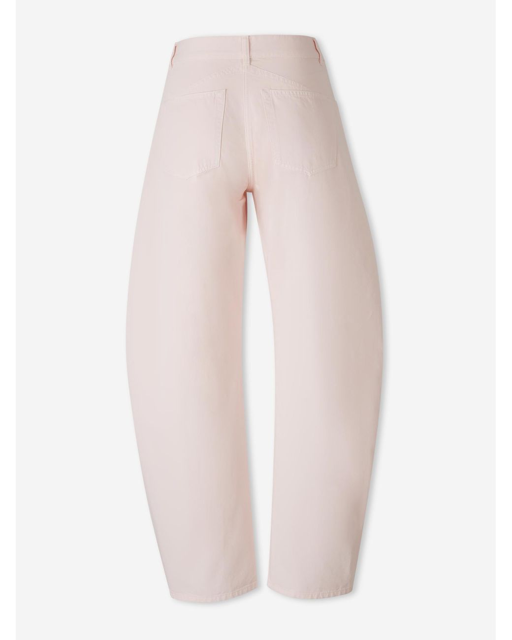 Alaïa Pink Balloon Wide Leg Jeans