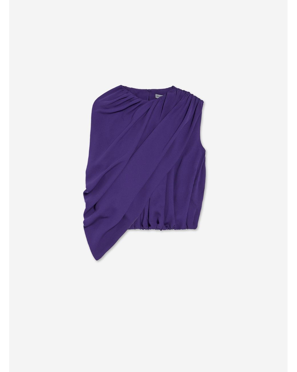 Balenciaga Purple Cape Top