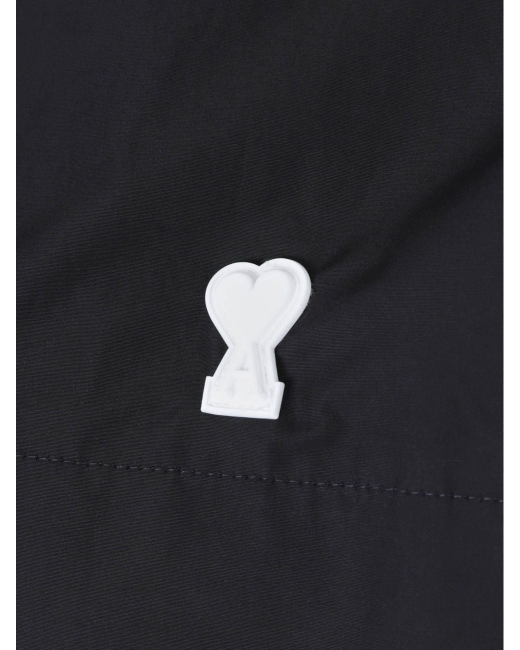 AMI Blue Logo Technical Jacket for men