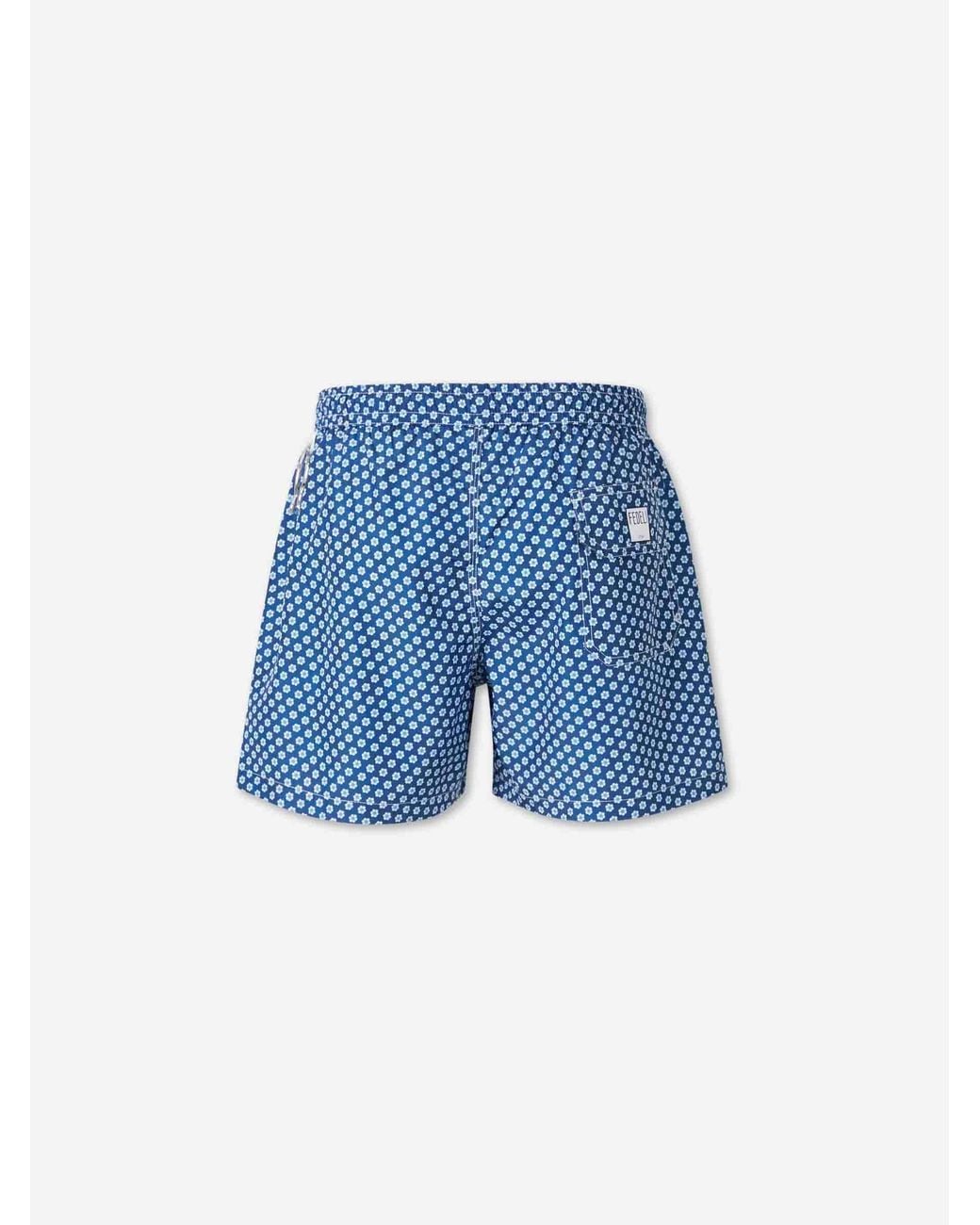 Fedeli Bedruckter Badeanzug in Blue für Herren