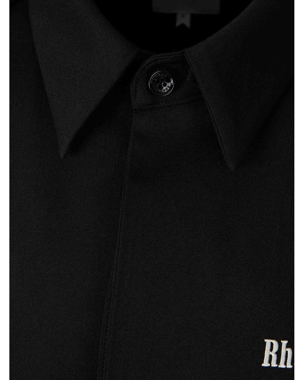 Rhude Black Casual Wool Jacket for men