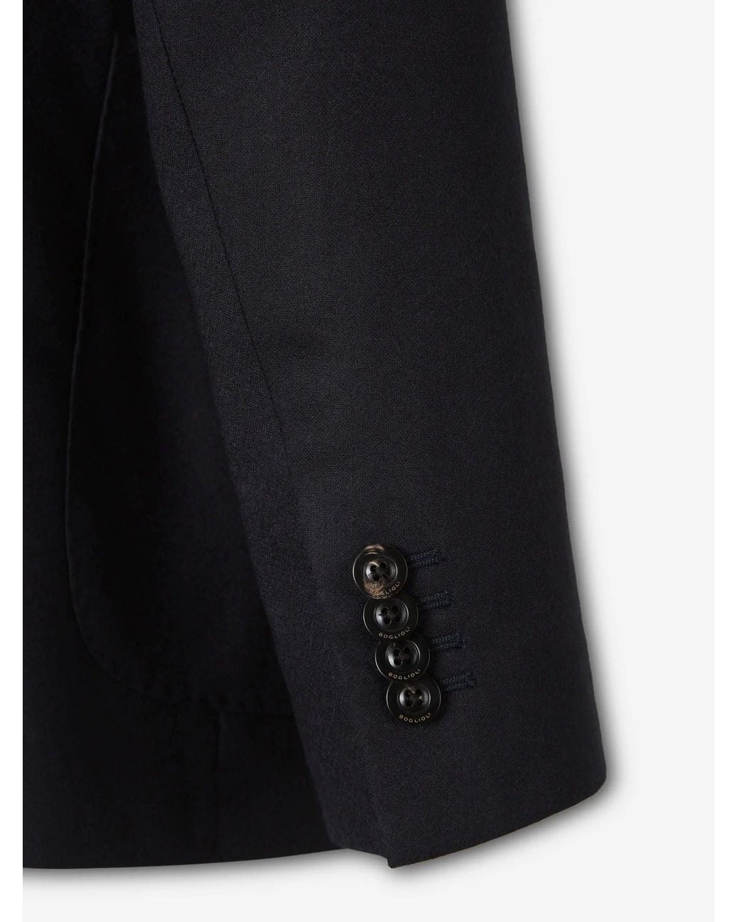Boglioli Black Blazer Straight Wool for men