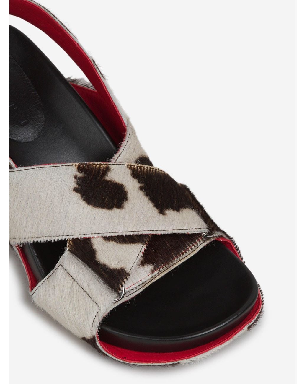 Marni White Fussbett Heeled Sandals