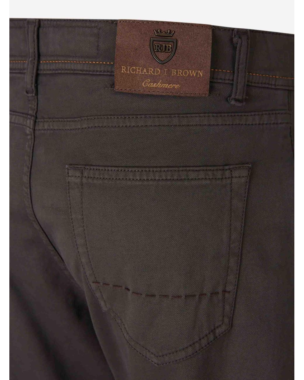 richard j. brown Gray Milano Straight Leg Trousers for men