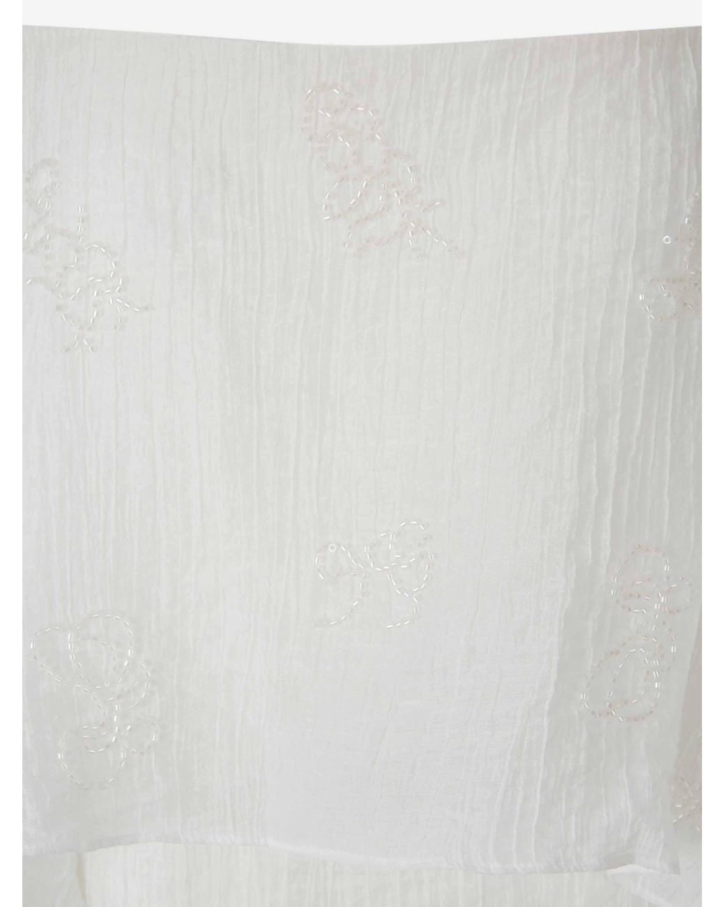 Staud White Valencia Mini Dress