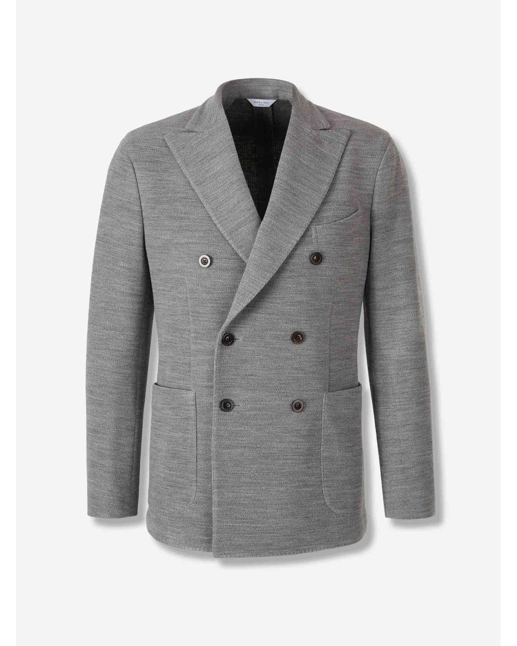 Boglioli Gray Contemporary Cut Blazer for men