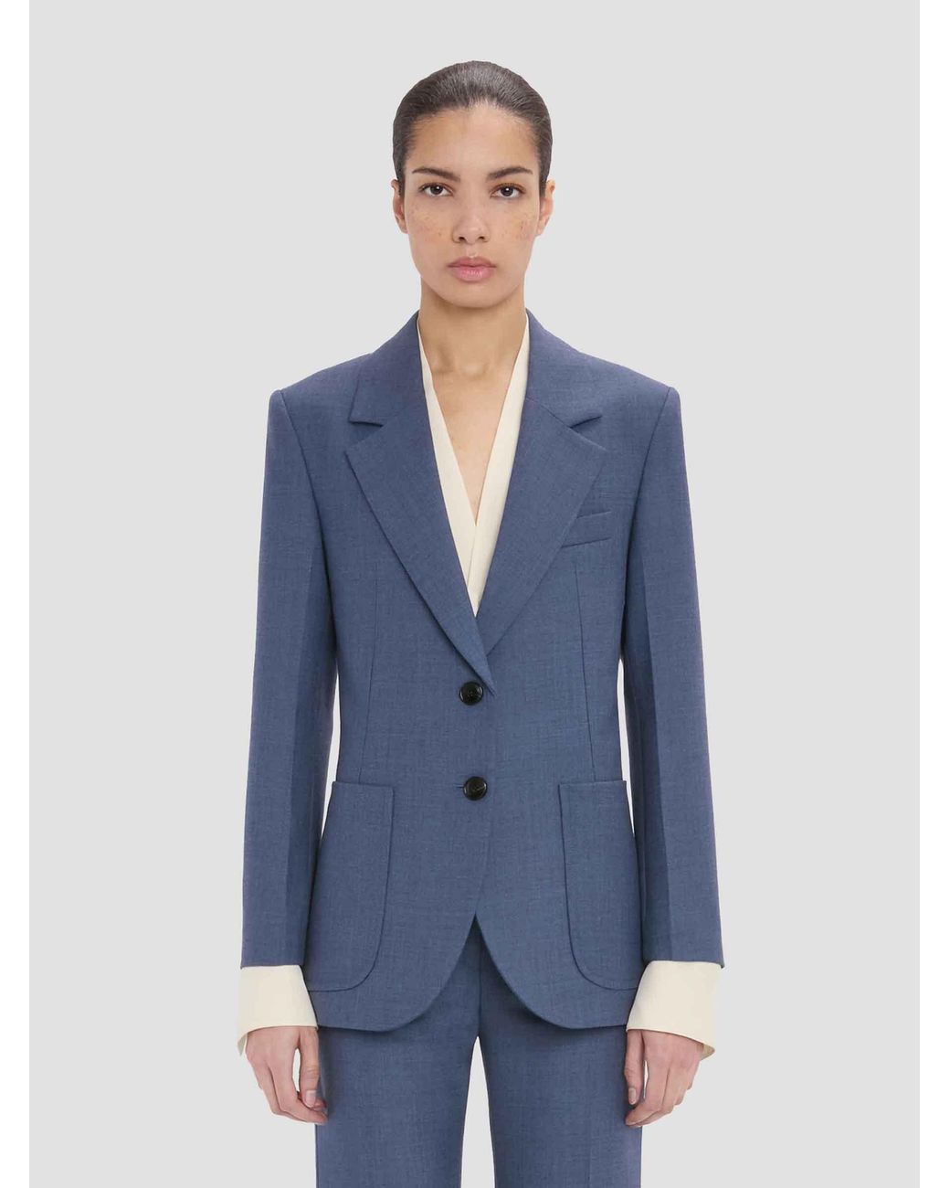 Victoria Beckham Blue Katherine Blazer