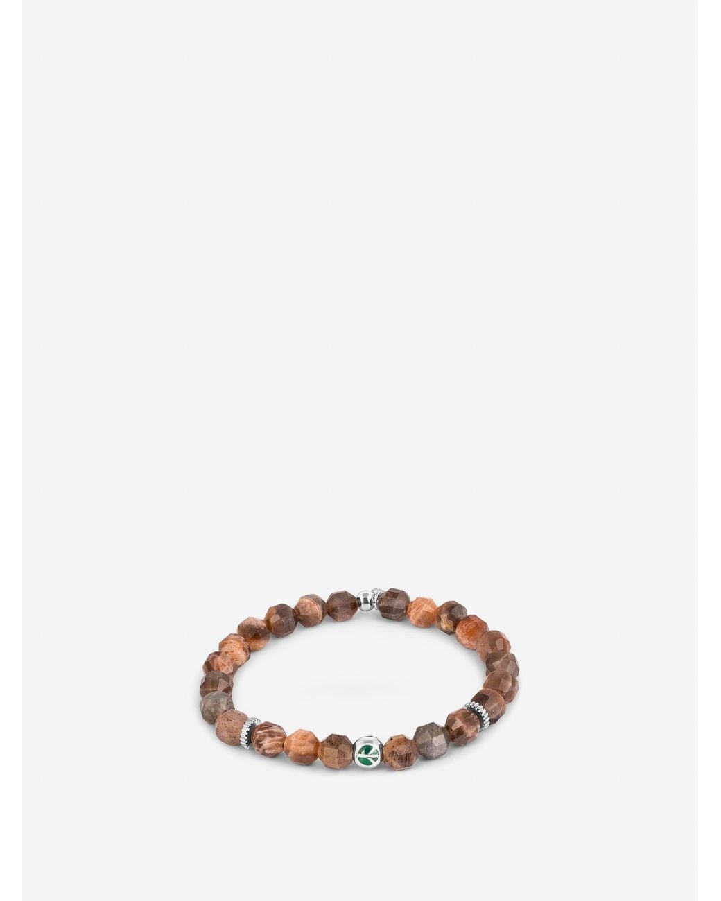 Tateossian Gray Hexade Peace Bracelet for men